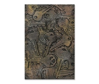 Sizzix 3-D Texture Embossing Folder Keys Sizzix 3-D Texture Embossing Folder Keys