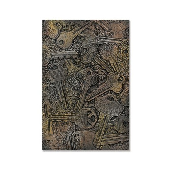 Sizzix 3-D Texture Embossing Folder Keys