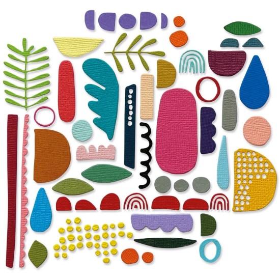 Sizzix • Thinlits Die Set Abstract Elements 43pcs Sizzix • Thinlits Die Set Abstract Elements 43pcs