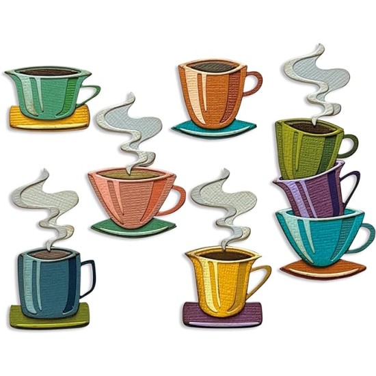 Sizzix Thinlits Die Set 28PK Papercut Café by Tim Holtz Sizzix Thinlits Die Set 28PK Papercut Café by Tim Holtz