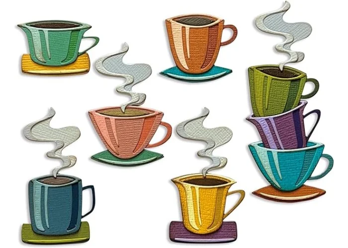 Sizzix Thinlits Die Set 28PK Papercut Café by Tim Holtz
