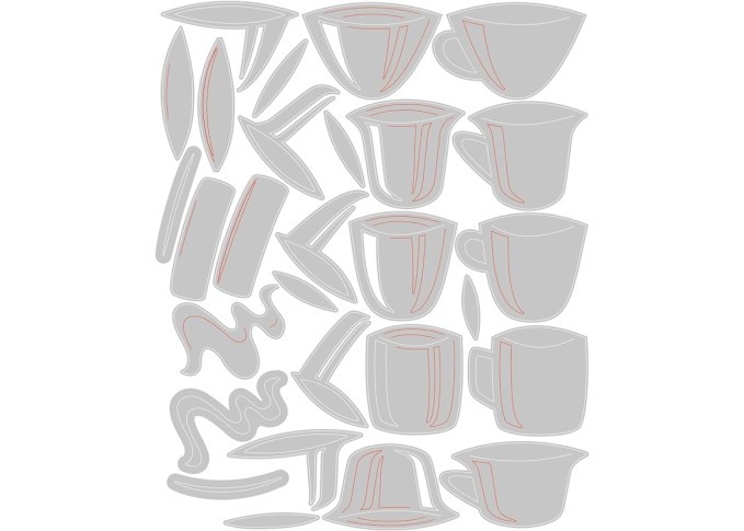 Sizzix Thinlits Die Set 28PK Papercut Café by Tim Holtz Sizzix Thinlits Die Set 28PK Papercut Café by Tim Holtz