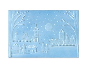 Sizzix 3D impressions embossing folder Winter Village Sizzix 3D impressions embossing folder Winter Village