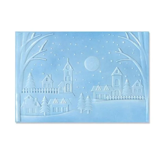 Sizzix 3D impressions embossing folder Winter Village