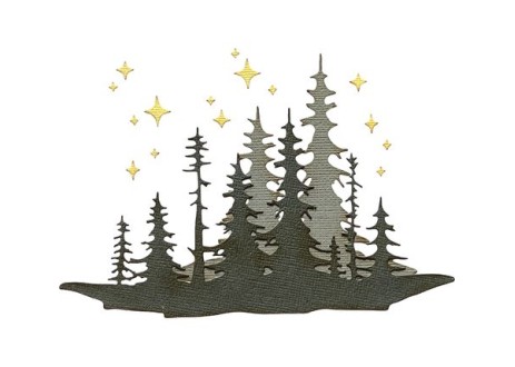 Sizzix • Thinlits Die Set Forest Shadows Sizzix • Thinlits Die Set Forest Shadows
