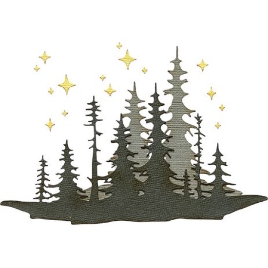 Sizzix • Thinlits Die Set Forest Shadows Sizzix • Thinlits Die Set Forest Shadows