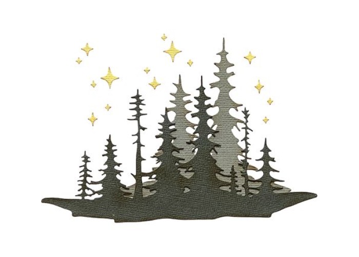 Sizzix • Thinlits Die Set Forest Shadows Sizzix • Thinlits Die Set Forest Shadows