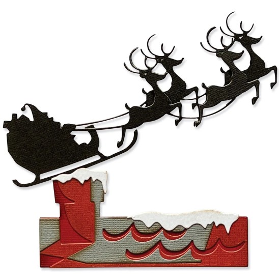 Sizzix • Thinlits Die Set Reindeer Sleigh Sizzix • Thinlits Die Set Reindeer Sleigh