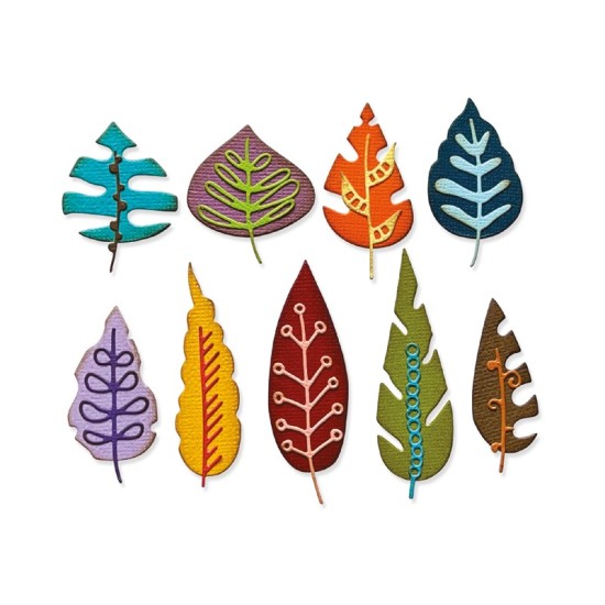 Sizzix Thinlits Artsy Leaves by Tim Holtz Sizzix Thinlits Artsy Leaves by Tim Holtz