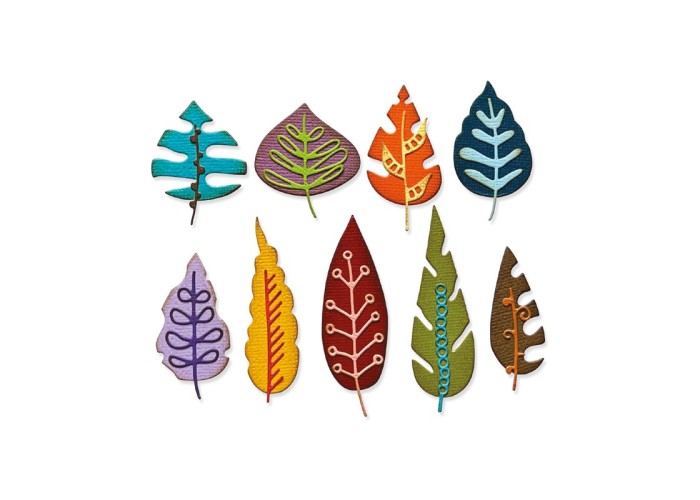 Sizzix Thinlits Artsy Leaves by Tim Holtz Sizzix Thinlits Artsy Leaves by Tim Holtz