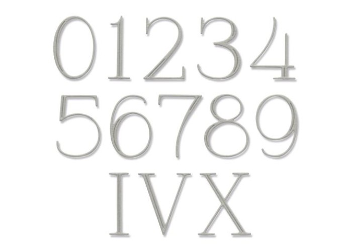 Sizzix Thinlits Die Elegant Numbers Sizzix Thinlits Die Elegant Numbers