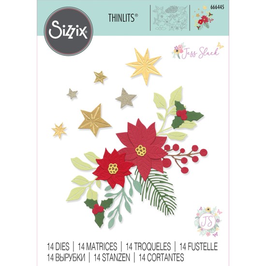 Sizzix Thinlits Die Set Festive Foliage Sizzix Thinlits Die Set Festive Foliage