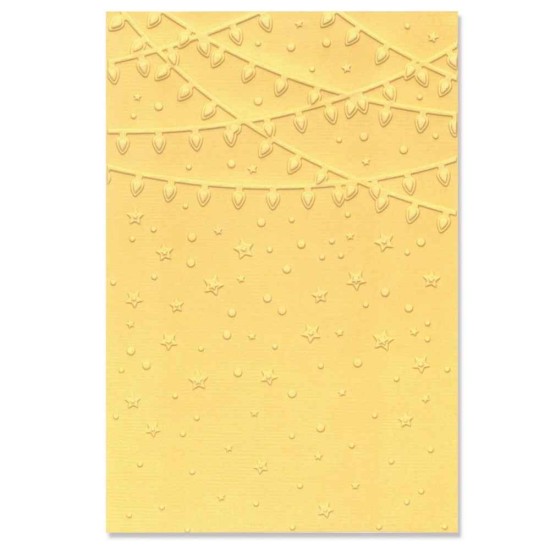 Sizzix • Multi-Level Textured Impressions Embossing Folder Stars and Lights Sizzix • Multi-Level Textured Impressions Embossing Folder Stars and Lights