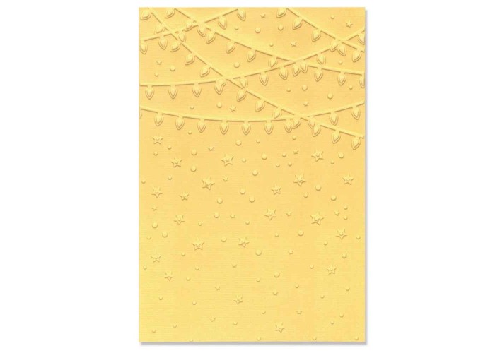 Sizzix • Multi-Level Textured Impressions Embossing Folder Stars and Lights Sizzix • Multi-Level Textured Impressions Embossing Folder Stars and Lights