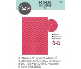 Sizzix Multi-Level Textured Impressions A5 Embossing Folder-Ornate Repeat  Sizzix Multi-Level Textured Impressions A5 Embossing Folder-Ornate Repeat