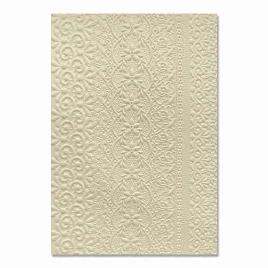 Sizzix • 3D Textured Impressions Embossing Folder A5 Lace Sizzix • 3D Textured Impressions Embossing Folder A5 Lace