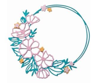 Sizzix • Thinlits Die Set Floral Round 7pcs Sizzix • Thinlits Die Set Floral Round 7pcs