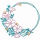 Sizzix • Thinlits Die Set Floral Round 7pcs