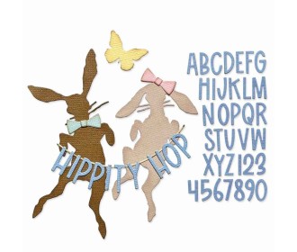 Sizzix • Thinlits Die Set Vault Hippity Hop 41pcs Sizzix • Thinlits Die Set Vault Hippity Hop 41pcs
