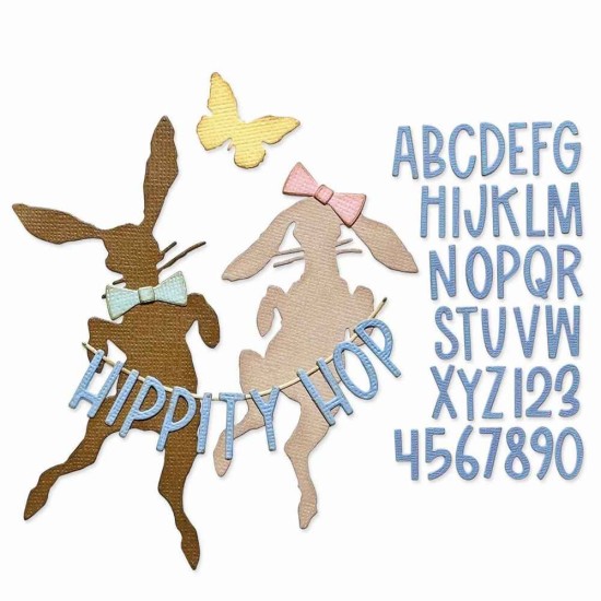 Sizzix • Thinlits Die Set Vault Hippity Hop 41pcs Sizzix • Thinlits Die Set Vault Hippity Hop 41pcs