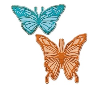 Sizzix • Thinlits Die Set Vault Scribbly Butterfly 4pcs Sizzix • Thinlits Die Set Vault Scribbly Butterfly 4pcs
