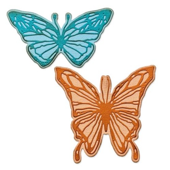 Sizzix • Thinlits Die Set Vault Scribbly Butterfly 4pcs Sizzix • Thinlits Die Set Vault Scribbly Butterfly 4pcs