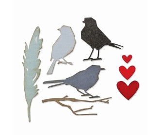 Sizzix • Thinlits Die Set Vault Lovebirds Sizzix • Thinlits Die Set Vault Lovebirds