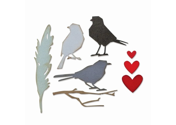 Sizzix • Thinlits Die Set Vault Lovebirds Sizzix • Thinlits Die Set Vault Lovebirds