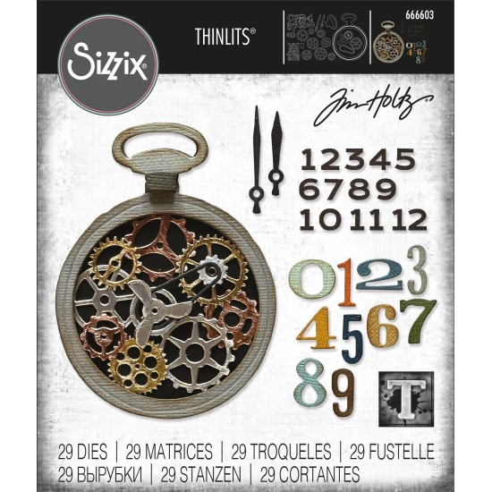 Tim Holtz Sizzix Vault Watch Gears Thinlits Dies Tim Holtz Sizzix Vault Watch Gears Thinlits Dies
