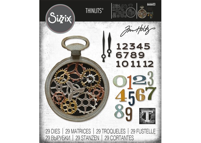Tim Holtz Sizzix Vault Watch Gears Thinlits Dies Tim Holtz Sizzix Vault Watch Gears Thinlits Dies
