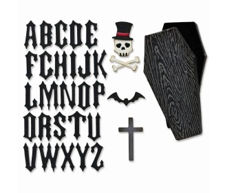 Sizzix • Tim Holtz Thinlits Die Vault Coffin Box 3τεμ Sizzix • Tim Holtz Thinlits Die Vault Coffin Box 3τεμ