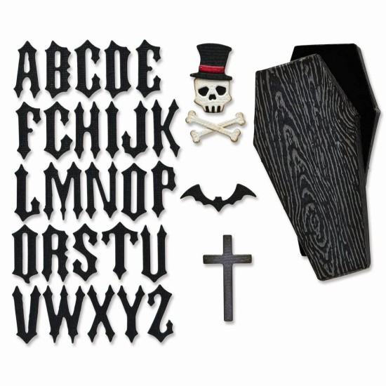Sizzix • Tim Holtz Thinlits Die Vault Coffin Box 3τεμ Sizzix • Tim Holtz Thinlits Die Vault Coffin Box 3τεμ