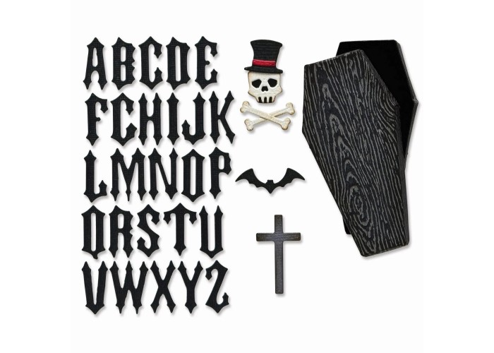 Sizzix • Tim Holtz Thinlits Die Vault Coffin Box 3τεμ Sizzix • Tim Holtz Thinlits Die Vault Coffin Box 3τεμ
