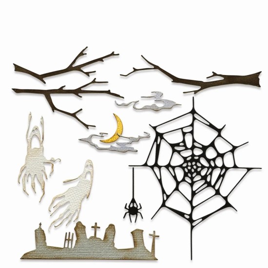 Sizzix • Tim Holtz Thinlits Die Vault Fright Night 11τεμ Sizzix • Tim Holtz Thinlits Die Vault Fright Night 11τεμ