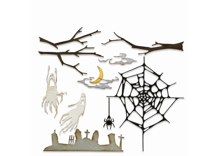 Sizzix • Tim Holtz Thinlits Die Vault Fright Night 11τεμ Sizzix • Tim Holtz Thinlits Die Vault Fright Night 11τεμ