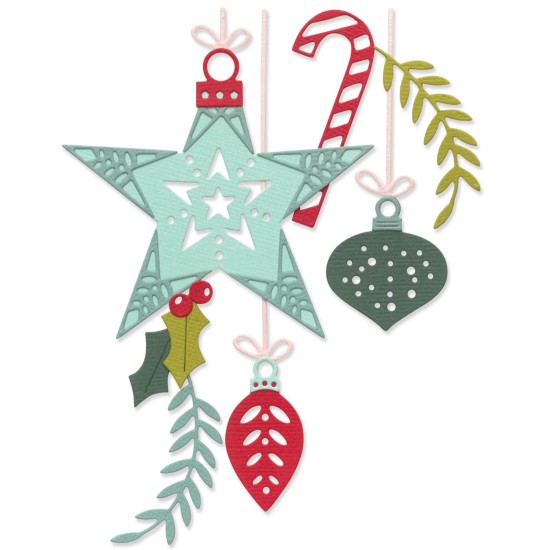 Sizzix • Thinlits Die Set Festive Decorations 15τεμ Sizzix • Thinlits Die Set Festive Decorations 15τεμ