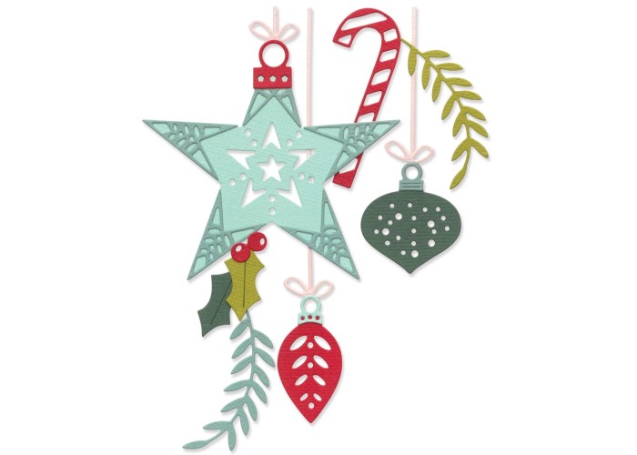 Sizzix • Thinlits Die Set Festive Decorations 15τεμ