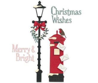 Sizzix • Thinlits Die Set Letters at Christmas 17τεμ Sizzix • Thinlits Die Set Letters at Christmas 17τεμ