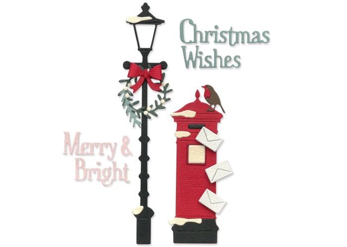 Sizzix • Thinlits Die Set Letters at Christmas 17τεμ Sizzix • Thinlits Die Set Letters at Christmas 17τεμ