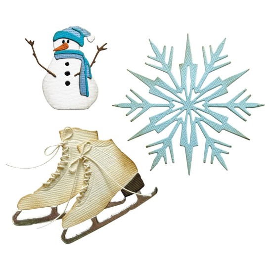 Sizzix • Thinlits Die Set Vault Winter Wishes 10τεμ Sizzix • Thinlits Die Set Vault Winter Wishes 10τεμ