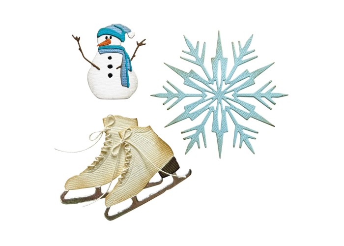 Sizzix • Thinlits Die Set Vault Winter Wishes 10τεμ Sizzix • Thinlits Die Set Vault Winter Wishes 10τεμ