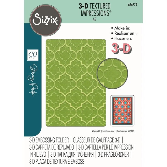 Sizzix • 3D Textured Impressions Embossing Folder Textures from Afar Sizzix • 3D Textured Impressions Embossing Folder Textures from Afar