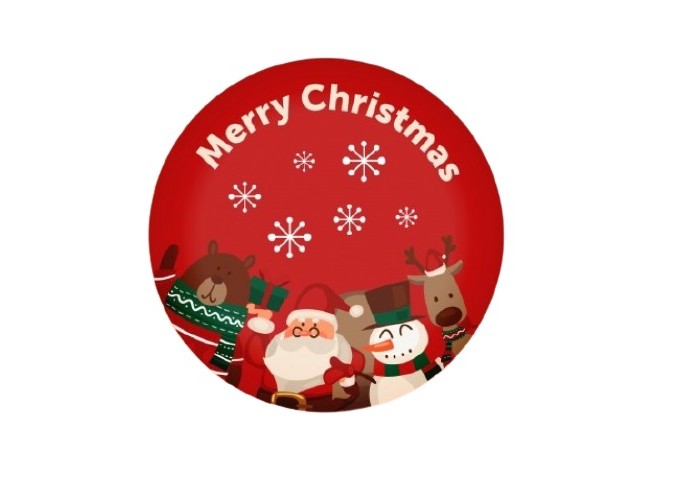 Ξύλινο Έγχρωμο διακοσμητικό στοιχείο Merry Christmas #6