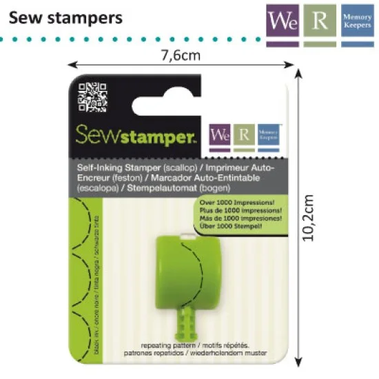 D Sew stamper scallop stitch head