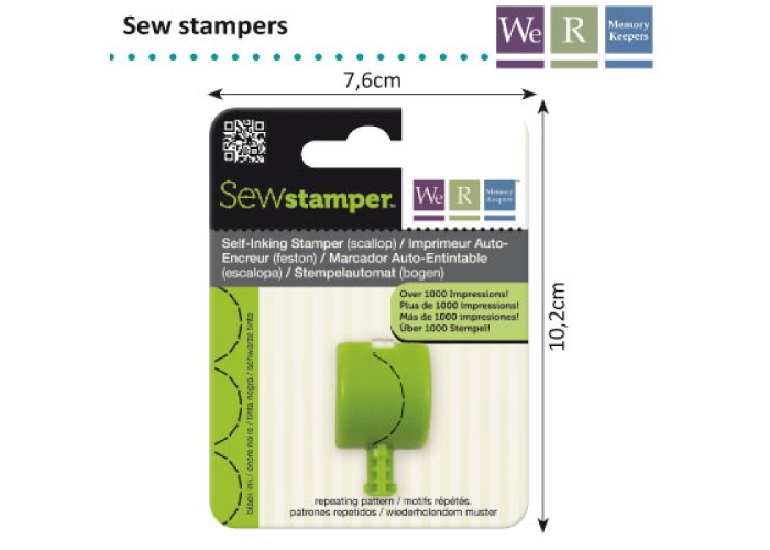D Sew stamper scallop stitch head