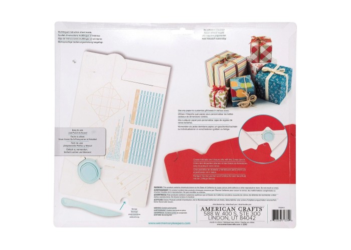 Gift box punch board Gift box punch board