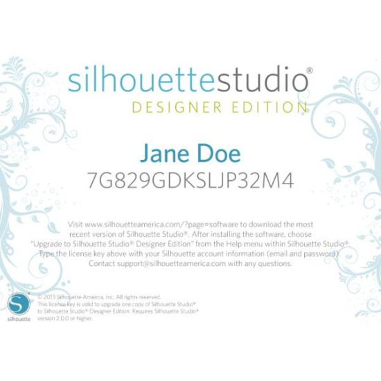 SOFTWARE SILHOUETTE STUDIO DESIGNER EDITION SOFTWARE SILHOUETTE STUDIO DESIGNER EDITION