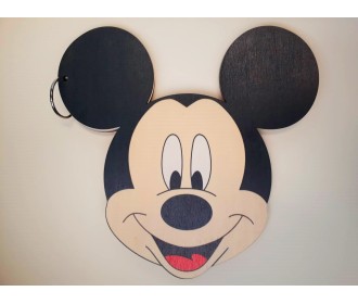 Βιβλίο Ευχών Mickey Με  Με Έγχρωμη Εκτύπωση Σε Ξύλο 30cm 15φύλλα ( 30 σελίδες) + διακοσμητικό όνομα + Κάνε μια ευχή