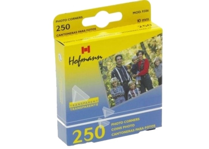 Αυτοκόλλητα (διπλής όψης) διάφανα Photo Corners 10 mm 250τεμ