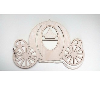 Bιβλίο Ευχών Άμαξα 30cm 15φύλλα ( 30 σελίδες) + διακοσμητικό όνομα + Κάνε μια ευχή